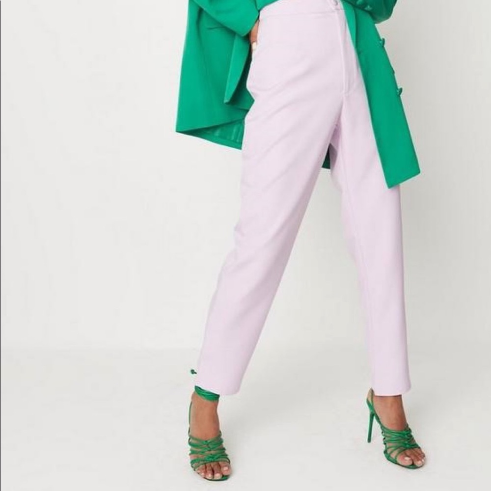 MISSGUIDED LILAC WORK/DRESS PANTS